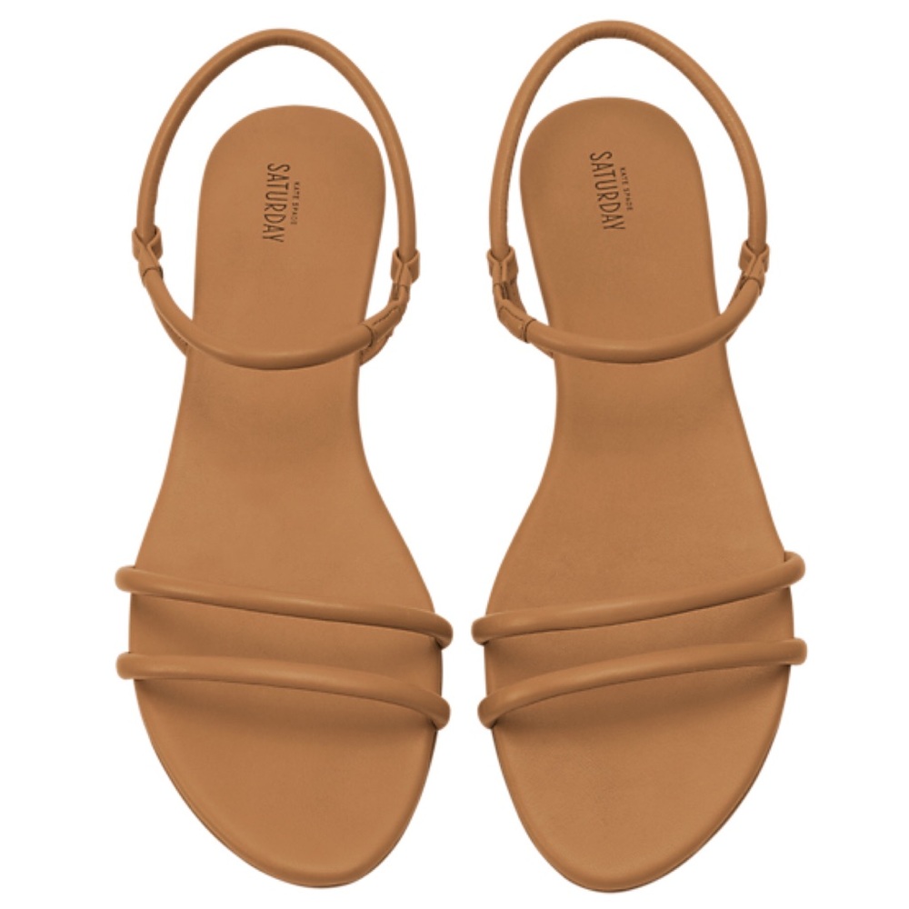 Kate Spade Minimalistic Strappy Tan Sandals 10